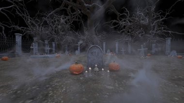 Mezarlığın 3 boyutlu canlandırması