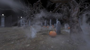 Mezarlığın 3 boyutlu canlandırması