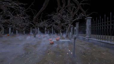 Mezarlığın 3 boyutlu canlandırması