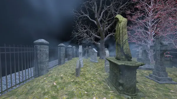 Mezarlığın 3 boyutlu canlandırması