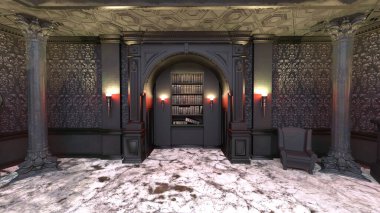 Giriş salonunun 3B görüntüsü