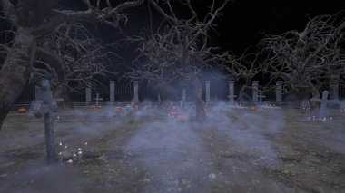 Mezarlığın 3 boyutlu canlandırması