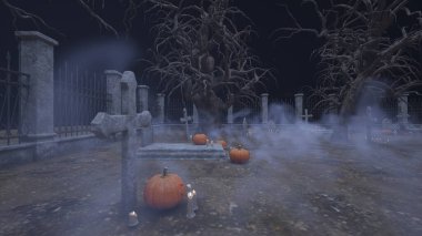 Mezarlığın 3 boyutlu canlandırması