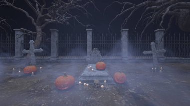 Mezarlığın 3 boyutlu canlandırması