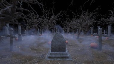 Mezarlığın 3 boyutlu canlandırması