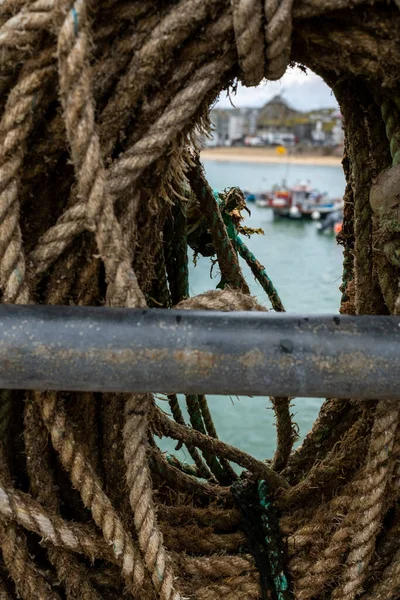 Cordes Pour Pêche Pour Les Bateaux Ives Cornwall — Photo