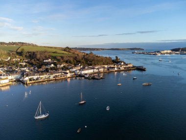 Cornwall İngiltere 'den Falmouth Limanı 