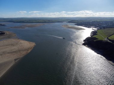 view towards Rock near Padstow Cornwall England UK 