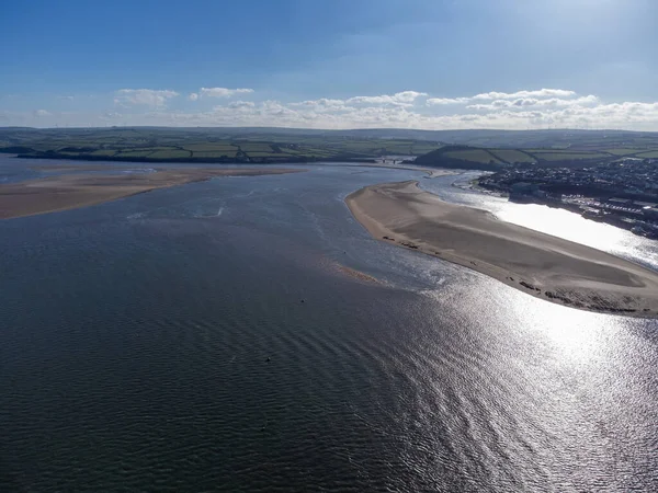 view towards Rock near Padstow Cornwall England UK 