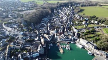 Padstow from the air cornwall uk 