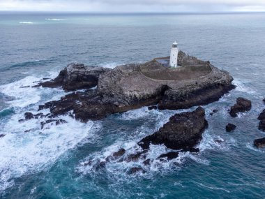 Godrevy deniz feneri Cornwall İngiltere 