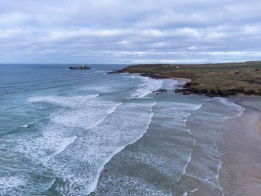 Godrevy deniz feneri Cornwall İngiltere 