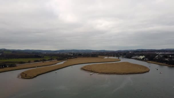Topsham Près Exeter Depuis Drone Aérien Aerial Devon England — Video