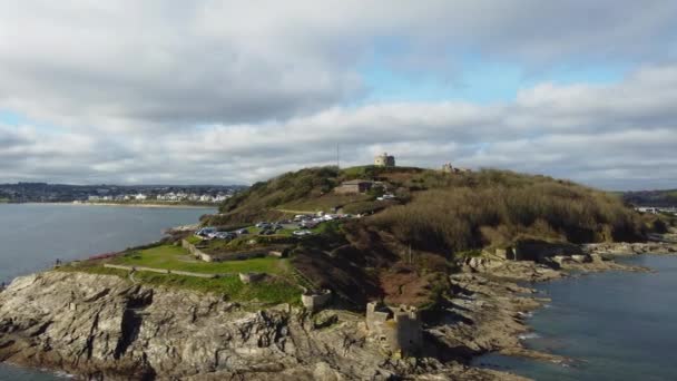 Pendennis Głowa Pobliżu Falmouth Cornwall Anglia — Wideo stockowe