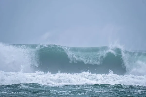Хвилі Розбиваються Кукурудзяному Мурі — стокове фото