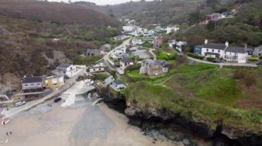 Trevauanance Koyu St. Agnes Cornwall yakınlarındaki Hava Aracı Hava Aracı 'ndan Birleşik Krallık 