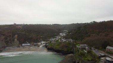 Trevauanance Koyu St. Agnes Cornwall yakınlarındaki Hava Aracı Hava Aracı 'ndan Birleşik Krallık 