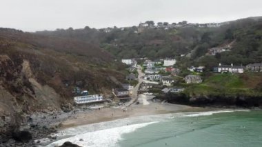 Trevauanance Koyu St. Agnes Cornwall yakınlarındaki Hava Aracı Hava Aracı 'ndan Birleşik Krallık 