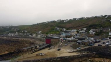 İngiltere 'nin Cornwall' ından Sennen Cove hava aracı. 