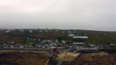 İngiltere 'nin Cornwall' ından Sennen Cove hava aracı. 