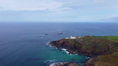 Pendeen deniz feneri, İngiltere hava aracı Cornwall 'dan. 