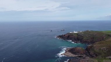 Pendeen deniz feneri, İngiltere hava aracı Cornwall 'dan. 