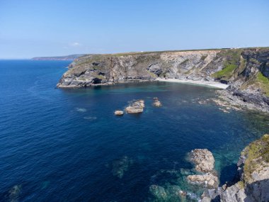 Cornwall 'dan Portreath İngiltere insansız hava aracı. 