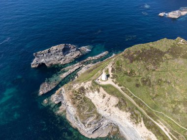 Cornwall 'dan Portreath İngiltere insansız hava aracı. 