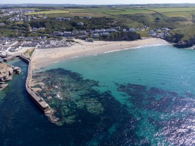 Cornwall 'dan Portreath İngiltere insansız hava aracı. 
