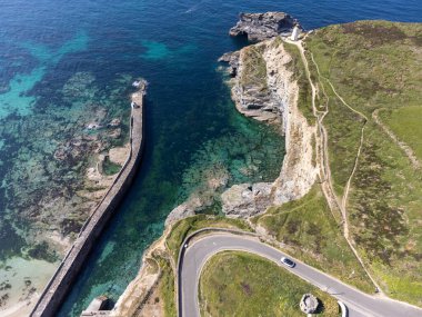 Cornwall 'dan Portreath İngiltere insansız hava aracı. 