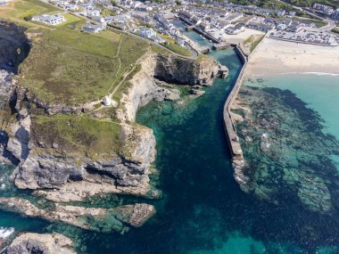 Cornwall 'dan Portreath İngiltere insansız hava aracı. 