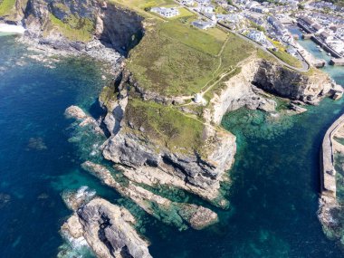 Cornwall 'dan Portreath İngiltere insansız hava aracı. 