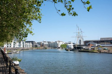 Bristol Limanı manzaralı İngiltere 