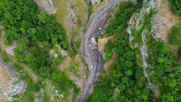 Cheddar Gorge Somerset Inglaterra Partir Drone Aéreo — Vídeo de Stock