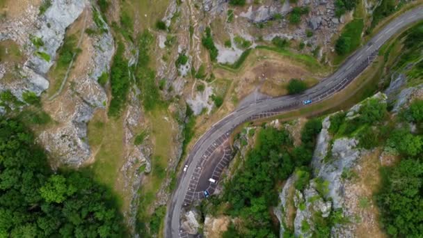 Cheddar Gorge Somerset England Air Drone Aerial — Vídeo de stock