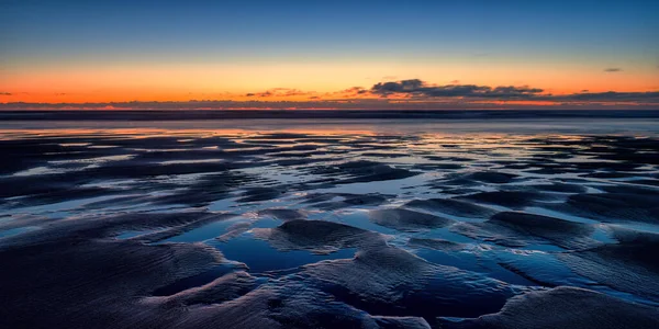 Porthtowan Sunset Cornwall Inglaterra — Fotografia de Stock