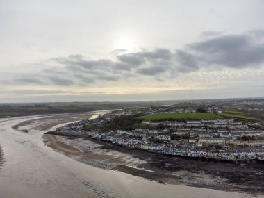 Devon İngiltere kıyısındaki Appledore. 