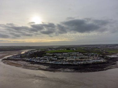 Devon İngiltere kıyısındaki Appledore. 