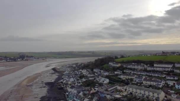 Vue Aérienne Appledore Devon Angleterre Drone — Video