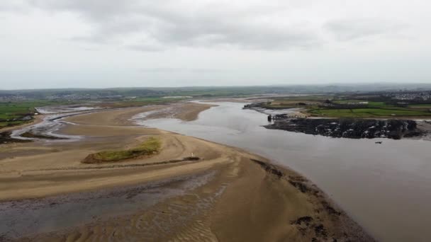 Appledore Devon England Drone Hava Görüntüsü — Stok video