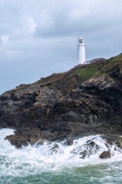 Trevose deniz feneri Cornwall İngiltere 