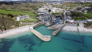 Charlestown Limanı, İngiltere 'deki hava aracı Cornwall' dan. 