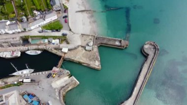 Charlestown Limanı, İngiltere 'deki hava aracı Cornwall' dan. 