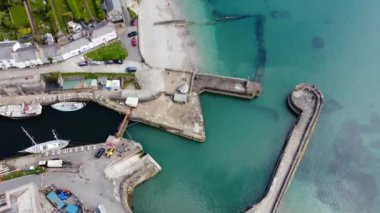 Charlestown Limanı, İngiltere 'deki hava aracı Cornwall' dan. 