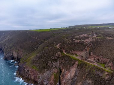 Wheal Coates, Air Cornwall İngiltere 'den. 