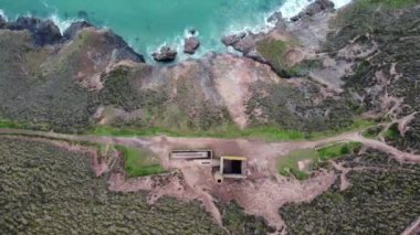 Wheal Coates, İngiltere 'den İngiltere' nin Towanroath Motor Evi 'ne. 