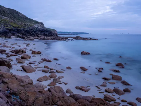 stock image porth nanven beach Cornwall UK 