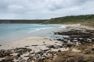 Sennen Sahili Cornwall İngiltere 