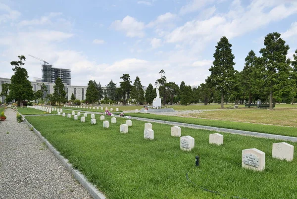 Campo Cementerio Musocco Milán Donde Más 120 Personas Desconocidas Víctimas — Foto de Stock