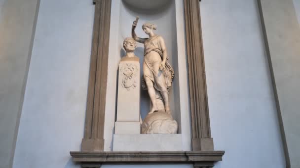 Pomniki Brera Mediolan Lombardia Włochy — Wideo stockowe